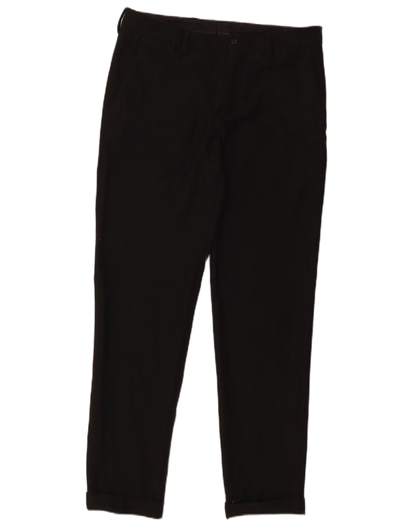 Zara Calça Capri Masculina Reta UE 38 Pequena W30 L20 Preta