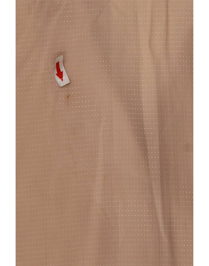 Blusa feminina vintage UK 14 bege médio manchado