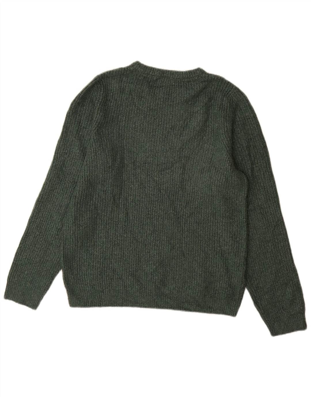 Suéter masculino Marks & Spencer com gola redonda e acrílico verde médio