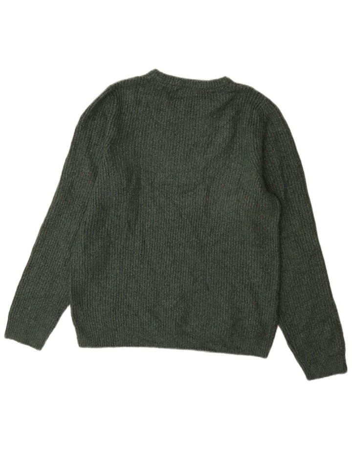 Suéter masculino Marks & Spencer com gola redonda e acrílico verde médio