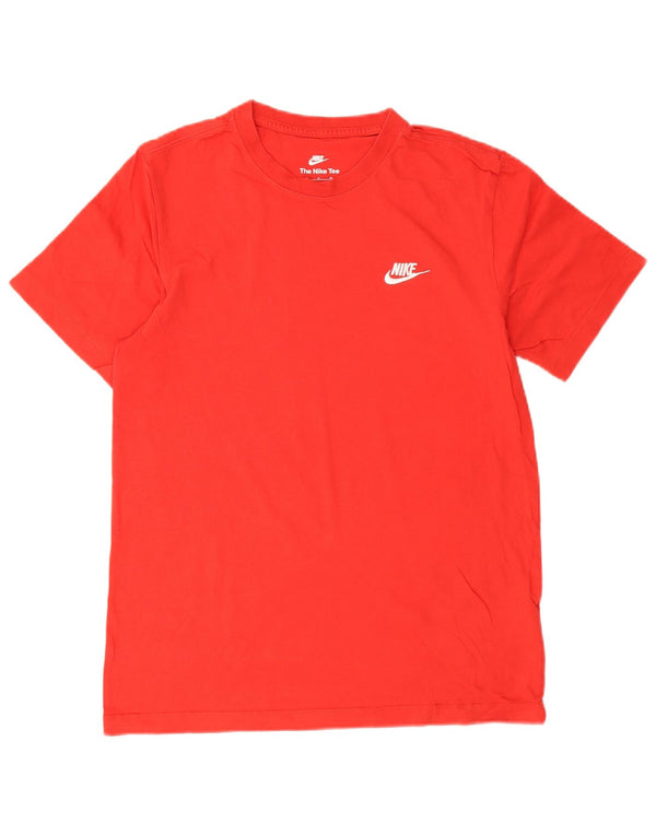 Camiseta masculina Nike Top pequeno algodão vermelho