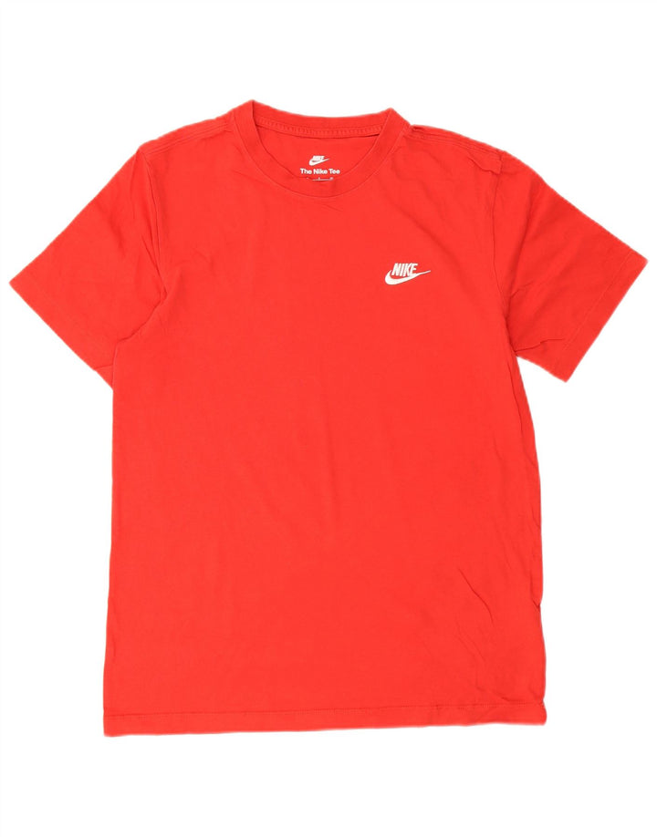 Camiseta masculina Nike Top pequeno algodão vermelho