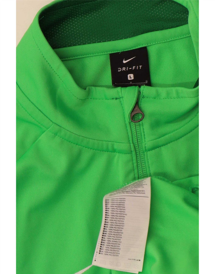 Jaqueta Nike Masculina Dri Fit Graphic Treino Top Grande Bloco Colorido Verde