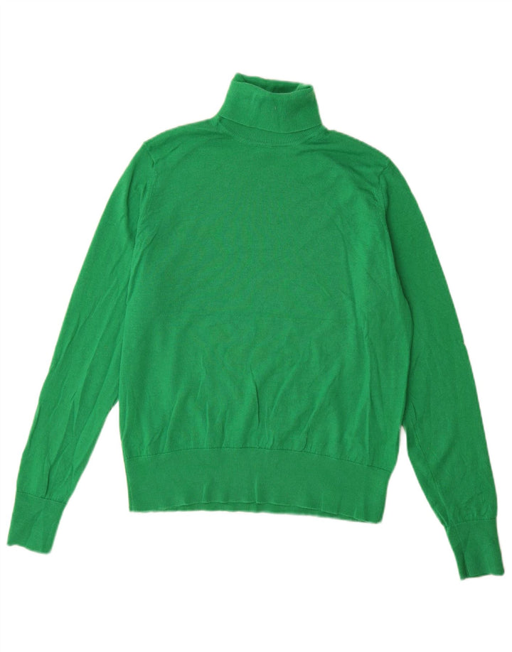 Suéter feminino Marks & Spencer com gola redonda Reino Unido 14 grande verde