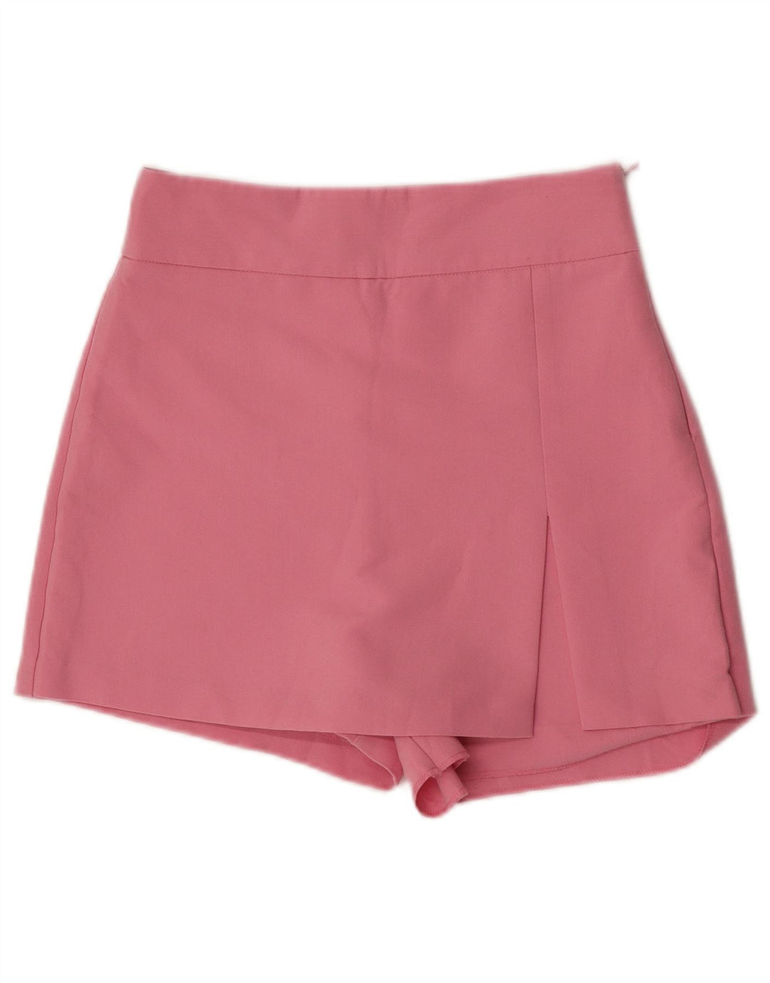Zara Shorts feminino cintura alta casual médio W28 poliéster rosa