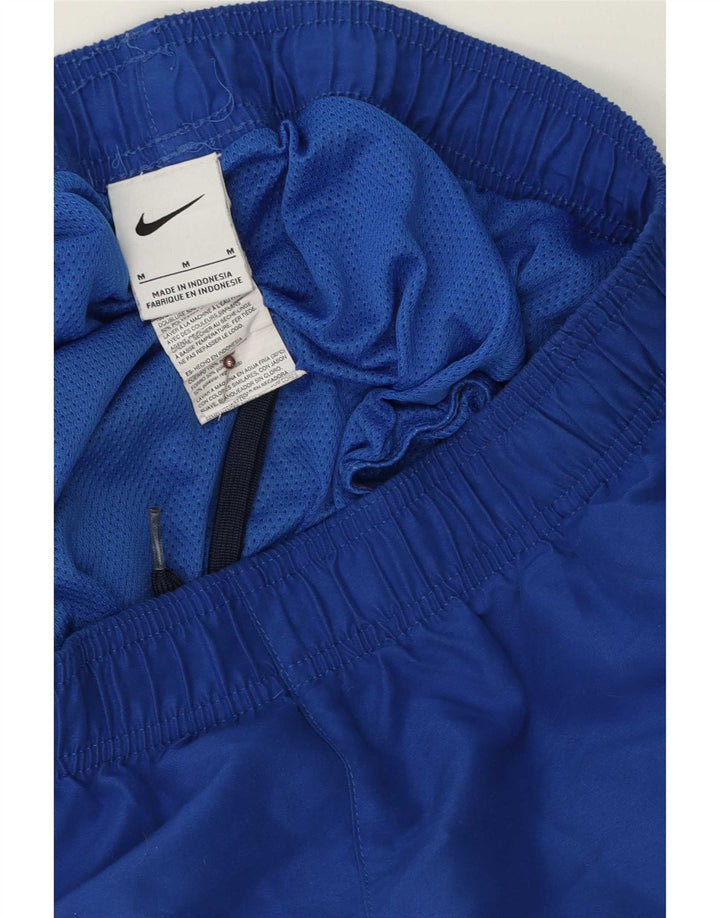 Shorts esportivos masculinos Nike médio azul poliéster