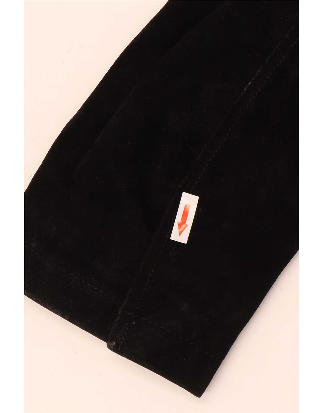 Jaqueta masculina Sisley de camurça UK 38 couro preto médio