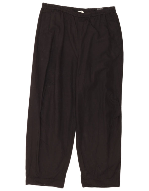 Calça feminina casual cos cônica XL W34 L28 algodão preto