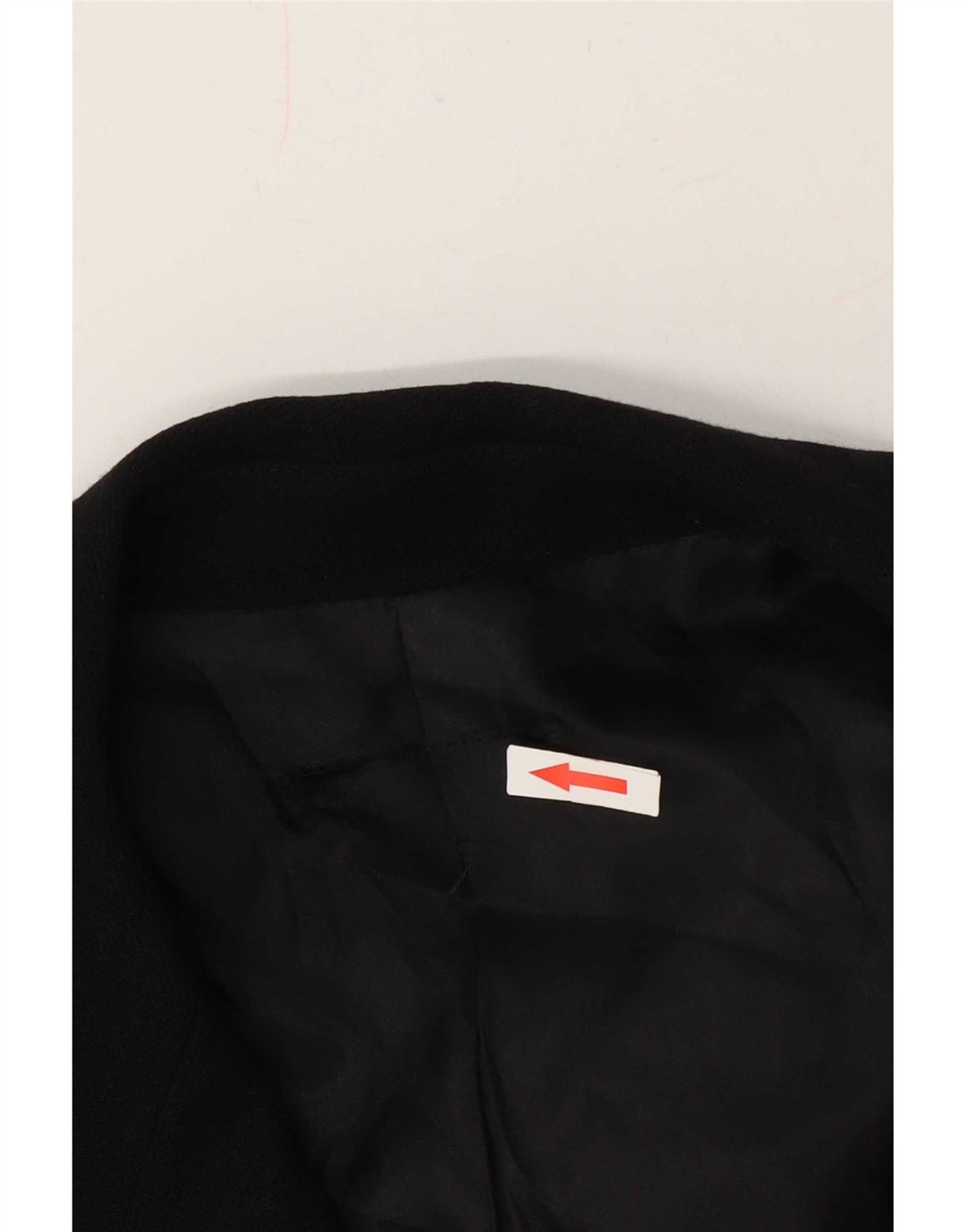 Vintage Womens 5 Button Blazer Jacket UK 14 Large Black Wool