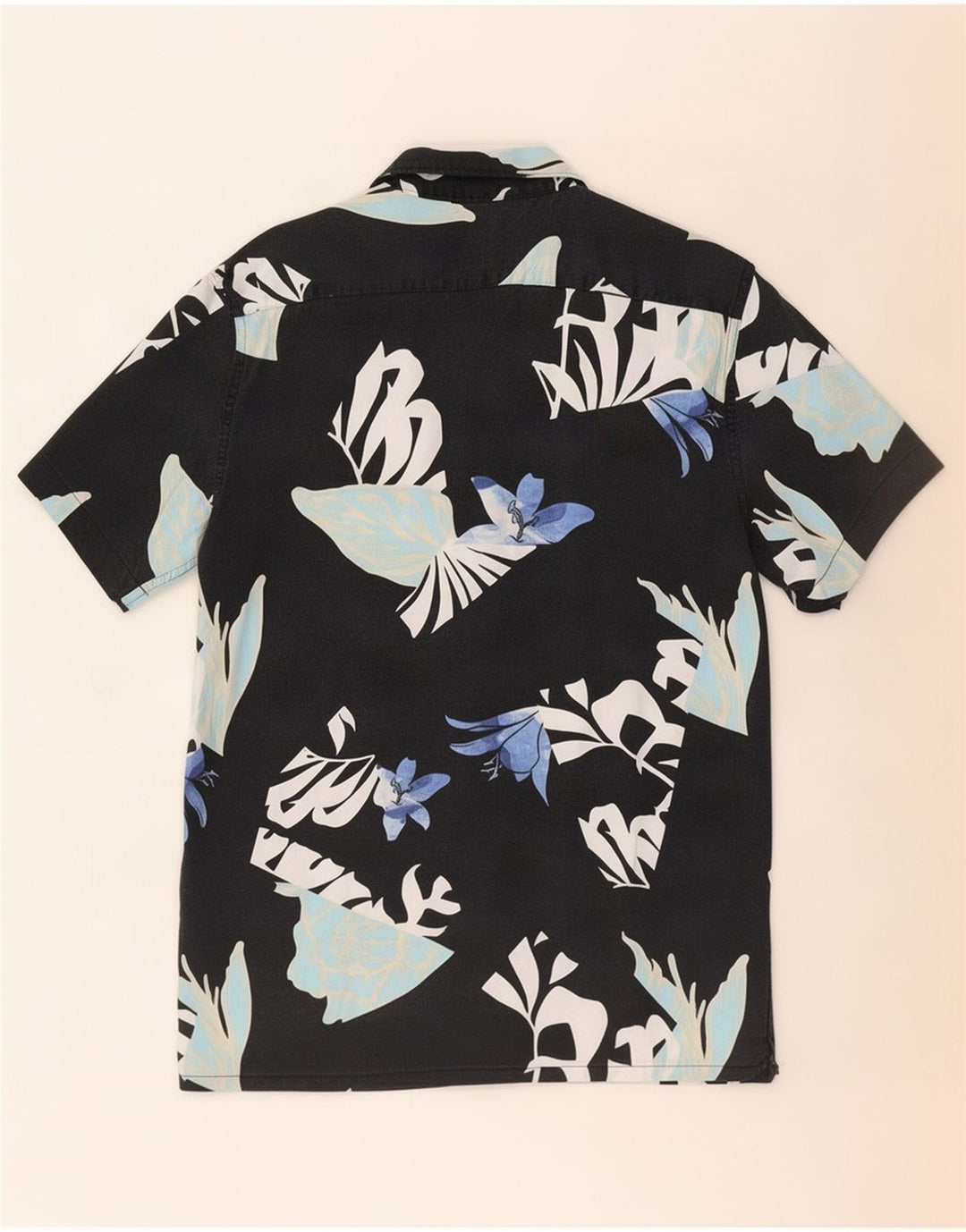 Camisa masculina relaxada de manga curta Levi's pequena preta floral lycra