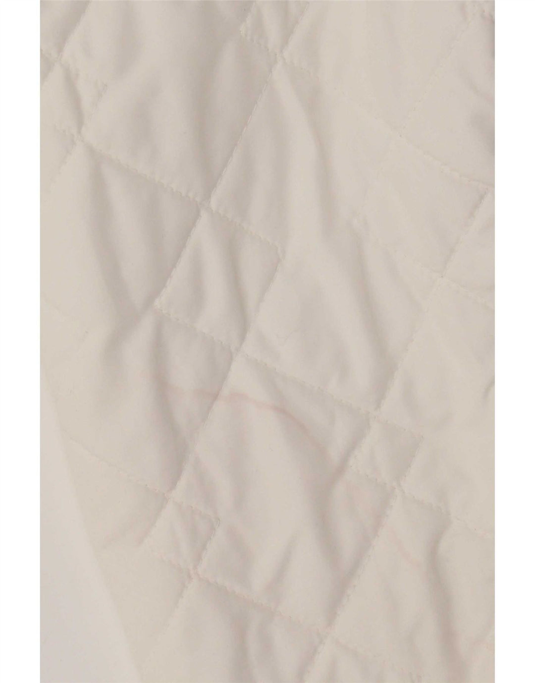 Jaqueta acolchoada feminina Adidas UK 14 poliéster branco médio