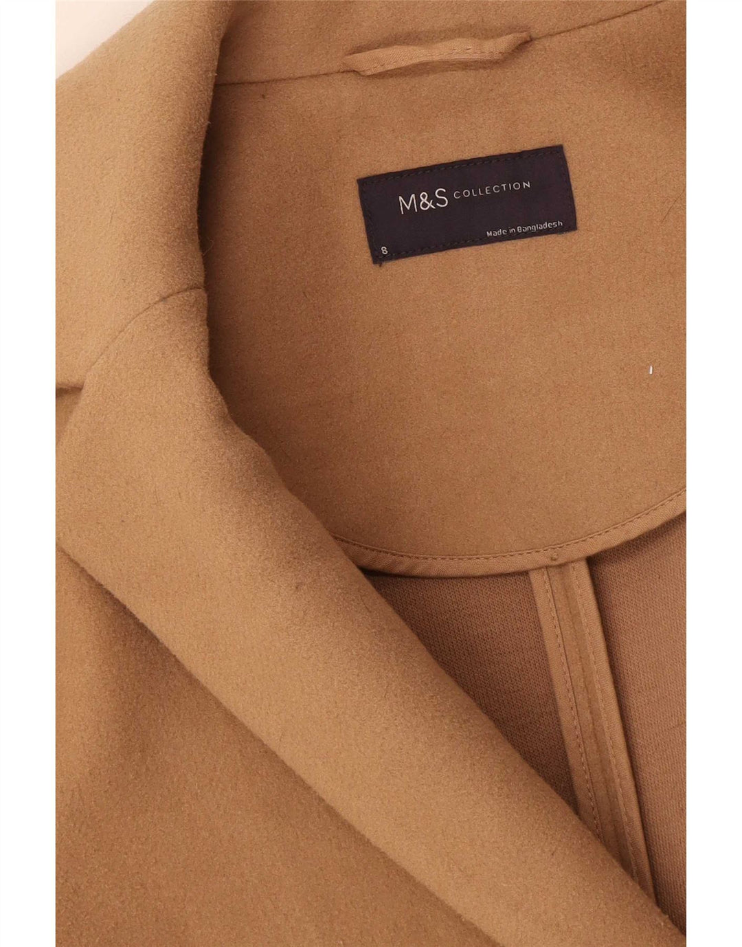 Sobretudo feminino Marks & Spencer UK 8 pequeno bege