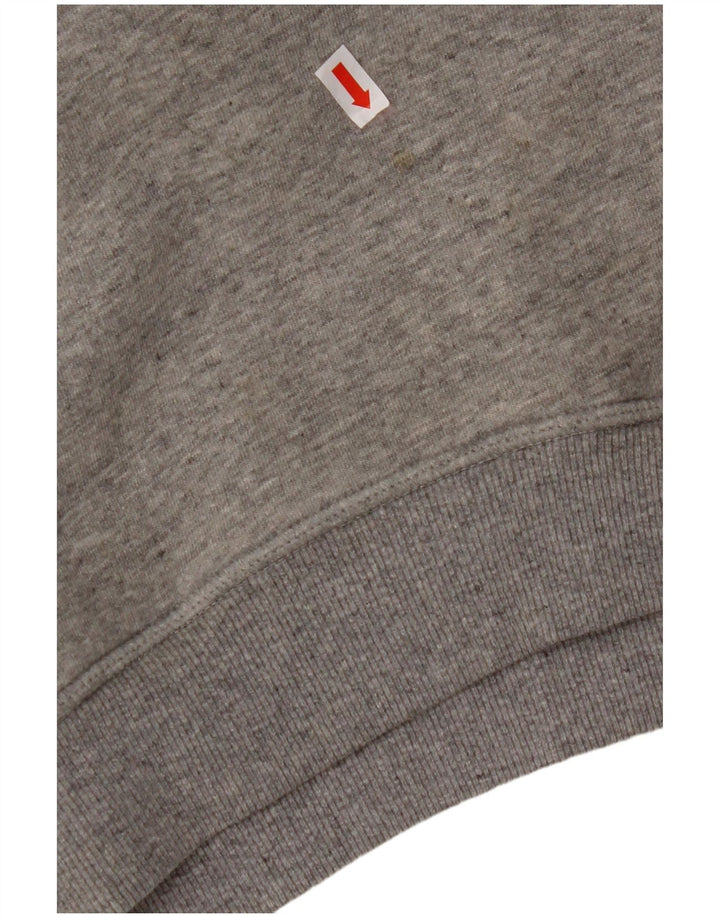 Jumper feminino com capuz grande JACK WILLS Reino Unido 10 algodão cinza pequeno