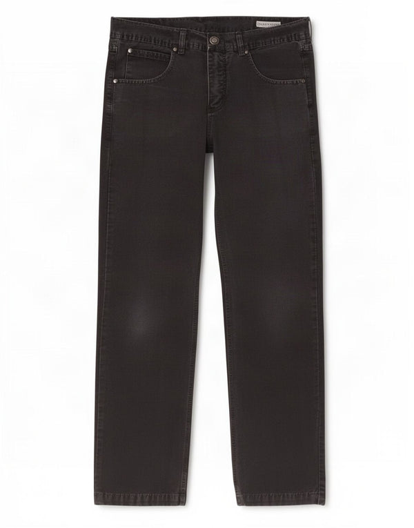North Sails Mens Graphic Straight Jeans IT 50 Grande W34 L35 Preto