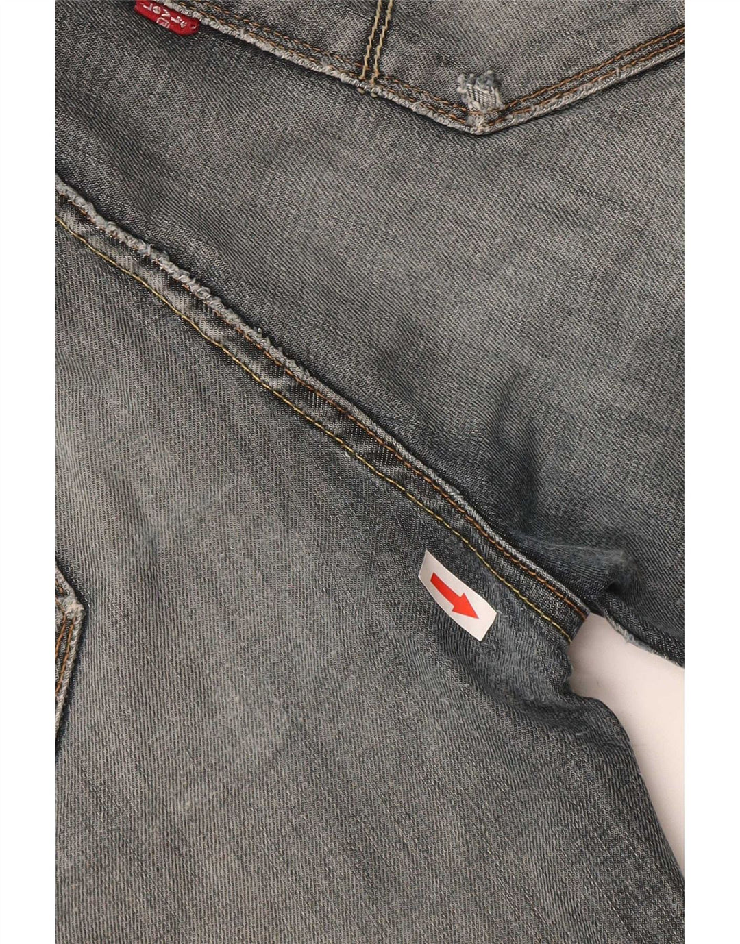 Shorts jeans masculino Levi's 519 Slim W38 XL cinza algodão