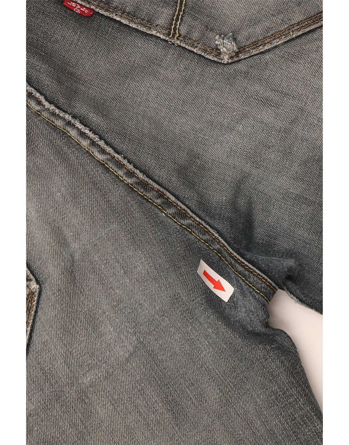 Shorts jeans masculino Levi's 519 Slim W38 XL cinza algodão