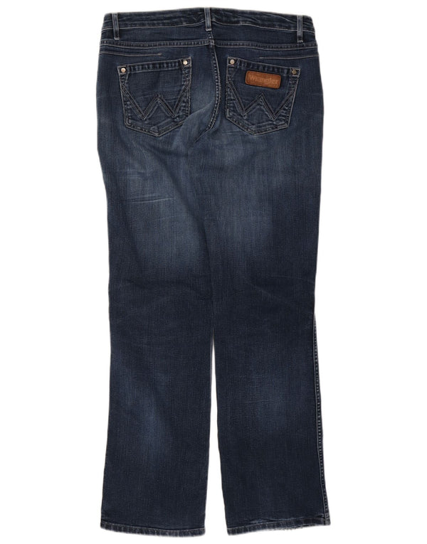 Wrangler feminino Sara Straight Jeans W32 L32 azul algodão