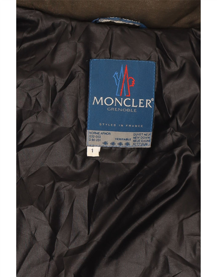 MONCLER Womens Padded Jacket Size 1 Small Brown Vintage Moncler and Second-Hand Moncler from Messina Hembry 