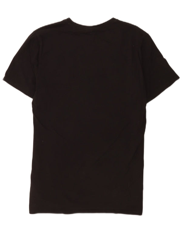 Camiseta masculina Guess Slim Fit com estampa gráfica UK 40 algodão preto médio