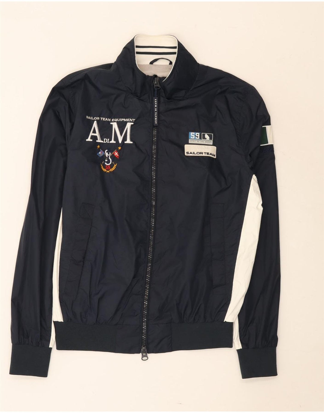 Armata Di Mare Jaqueta masculina de agasalho IT 46 pequeno bloco colorido azul marinho