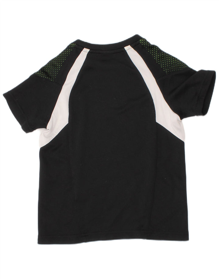 Camiseta Puma Meninos 4-5 Anos Preto Colorblock Poliéster