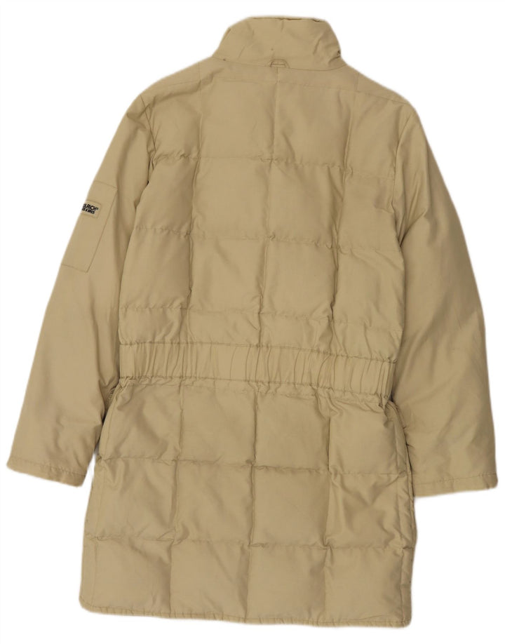 Casaco acolchoado grande feminino Woolrich Reino Unido 10 pequeno bege nylon