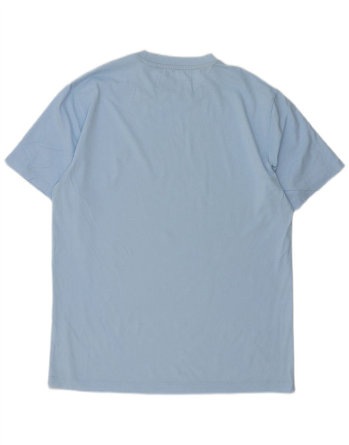 Camiseta masculina Penguin Top médio algodão azul
