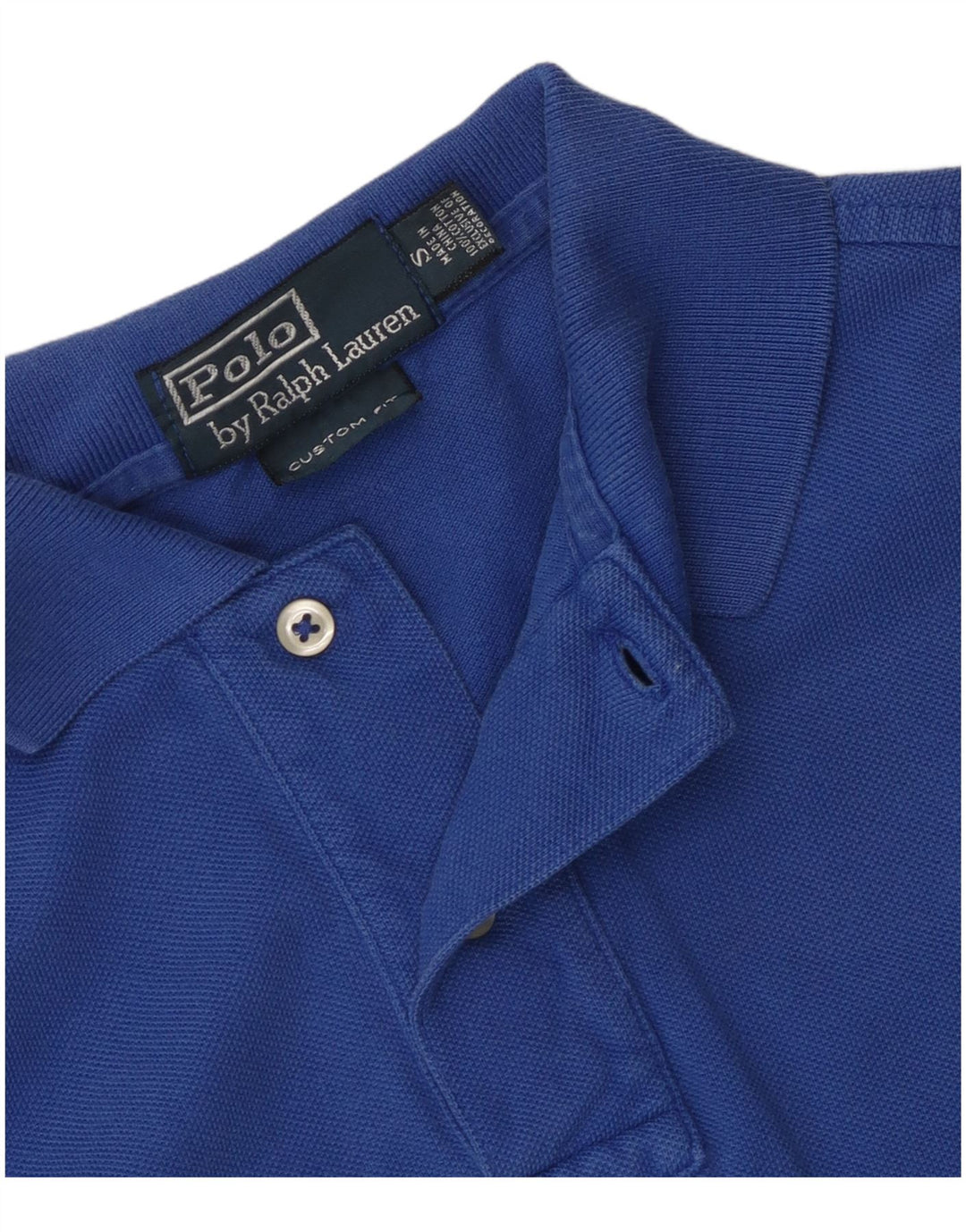 Polo Ralph Lauren Mens Custom Fit Polo Pequeno Algodão Azul