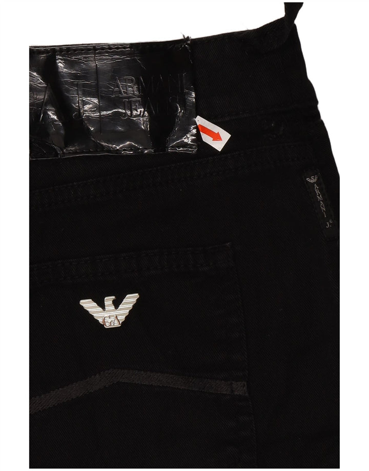 ARMANI Jeans Slim Feminino W29 L30 Algodão Preto