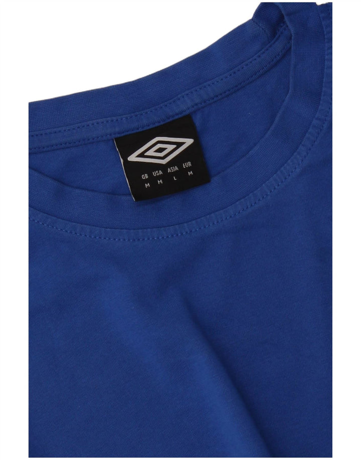 Camiseta gráfica masculina da Umbro Top médio azul colorblock