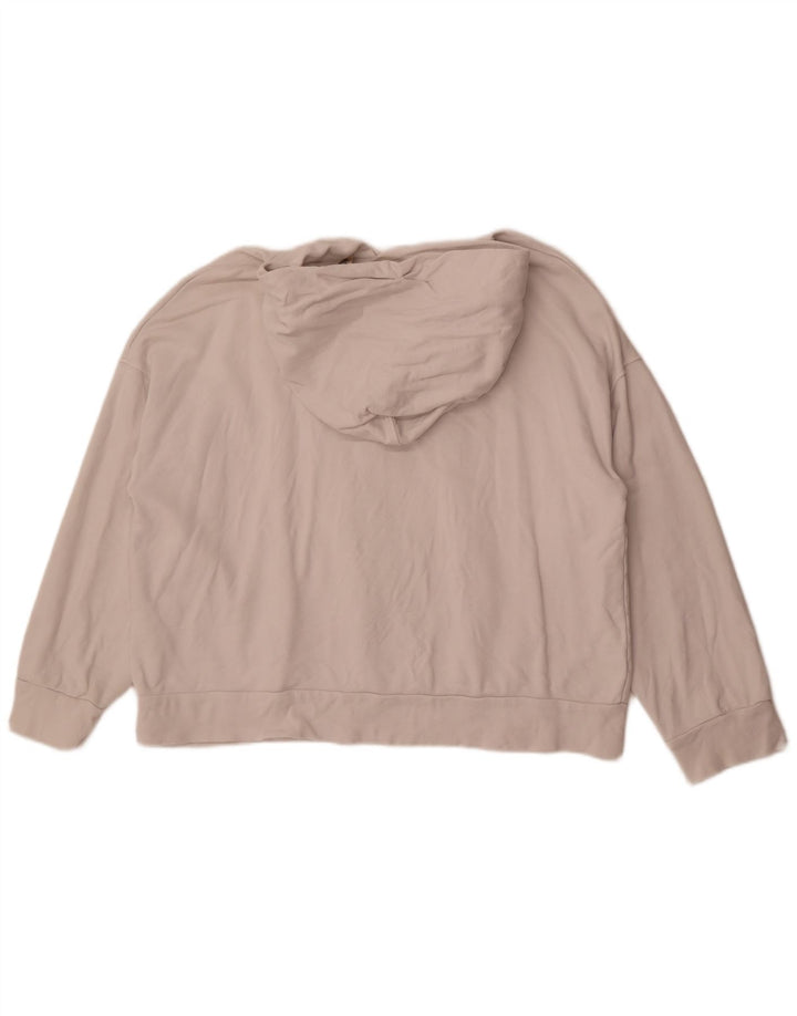 Suéter feminino Levi's com capuz grande e gráfico UK 14 algodão branco médio