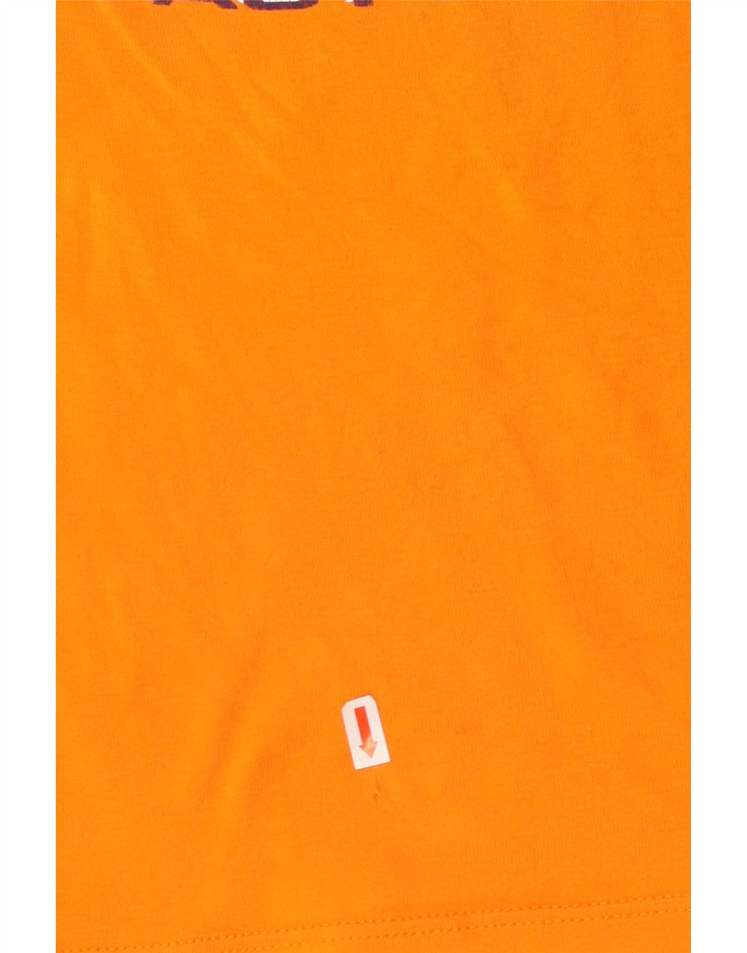 Camiseta feminina com estampa cropped LEE Reino Unido 12 algodão laranja médio