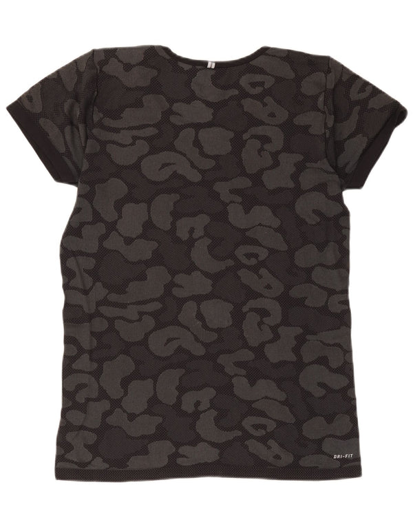 Camiseta Nike Feminina Dri Fit Top UK 14 Grande Camuflagem Preta