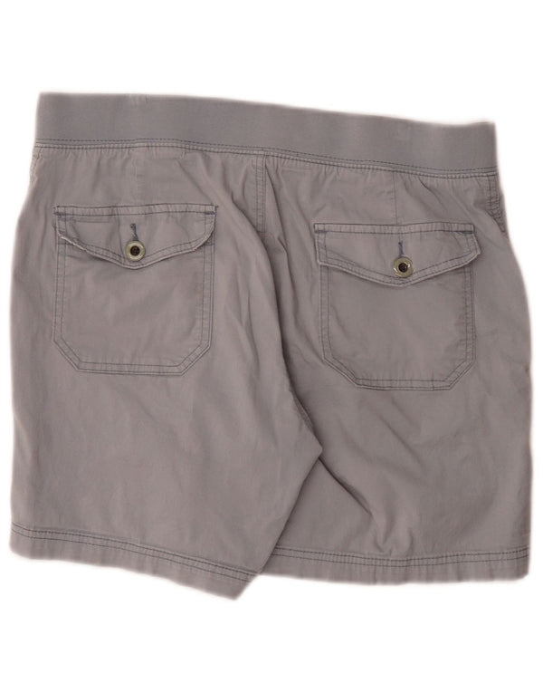 Shorts cargo feminino Lee US 12 grande W32 algodão azul
