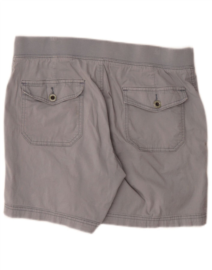 Shorts cargo feminino Lee US 12 grande W32 algodão azul