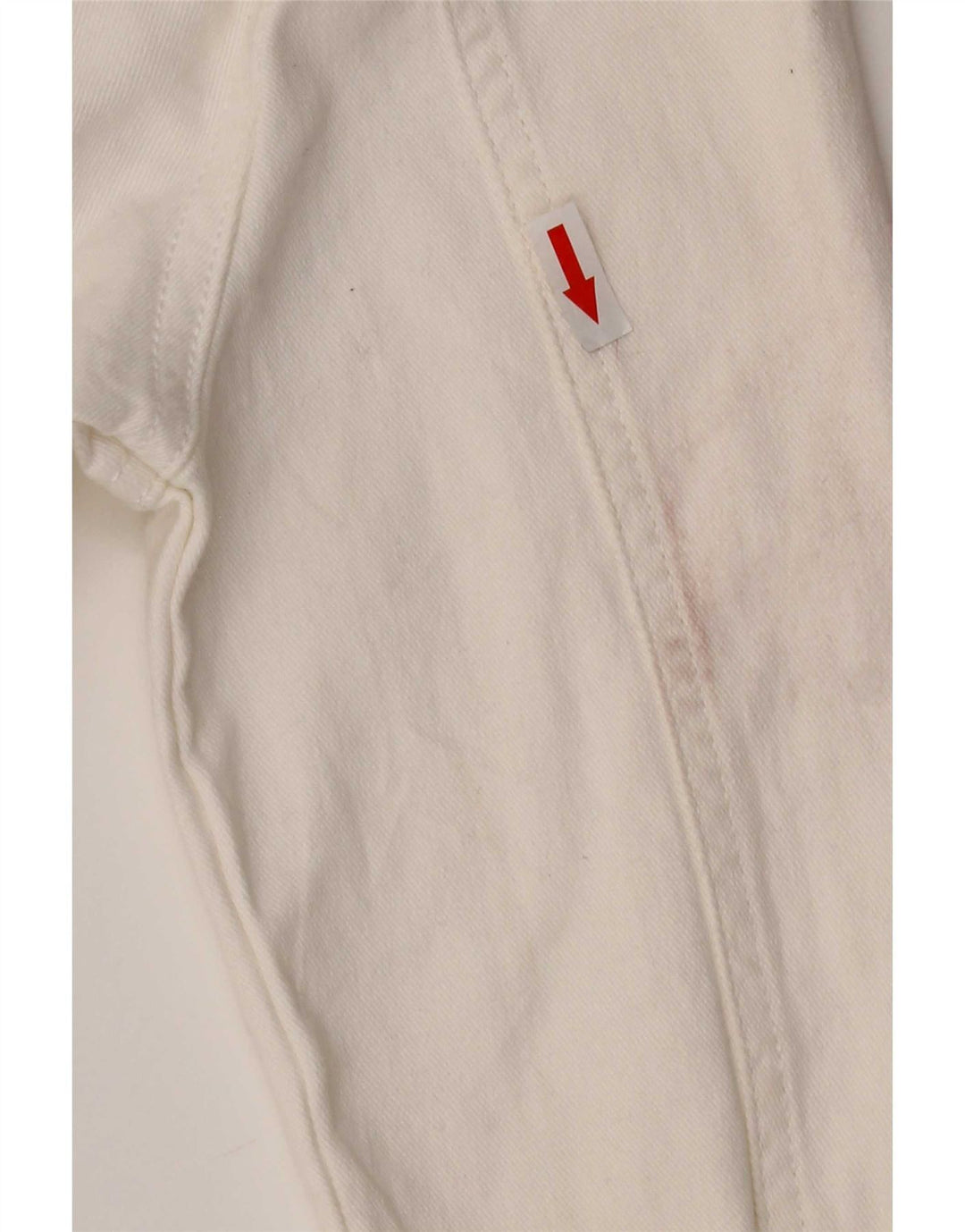 Lee Womens Riders Denim Jacket UK 10 pequeno algodão branco