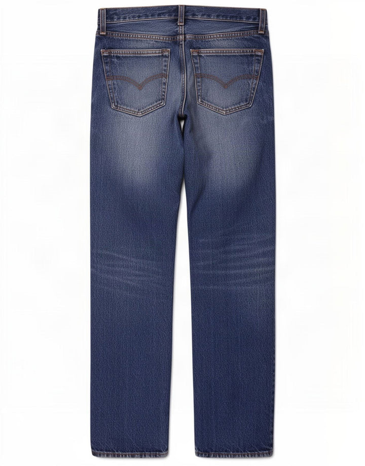 Jeans retos femininos Levi's W32 L30 algodão azul