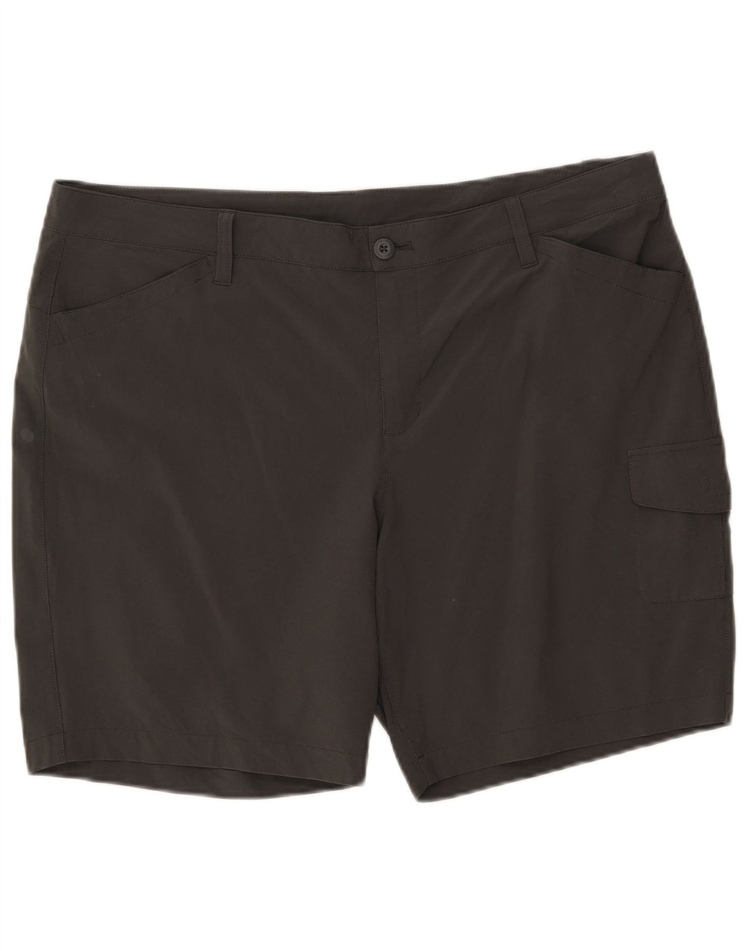 Shorts cargo feminino Eddie Bauer US 18 2XL W40 cinza poliéster