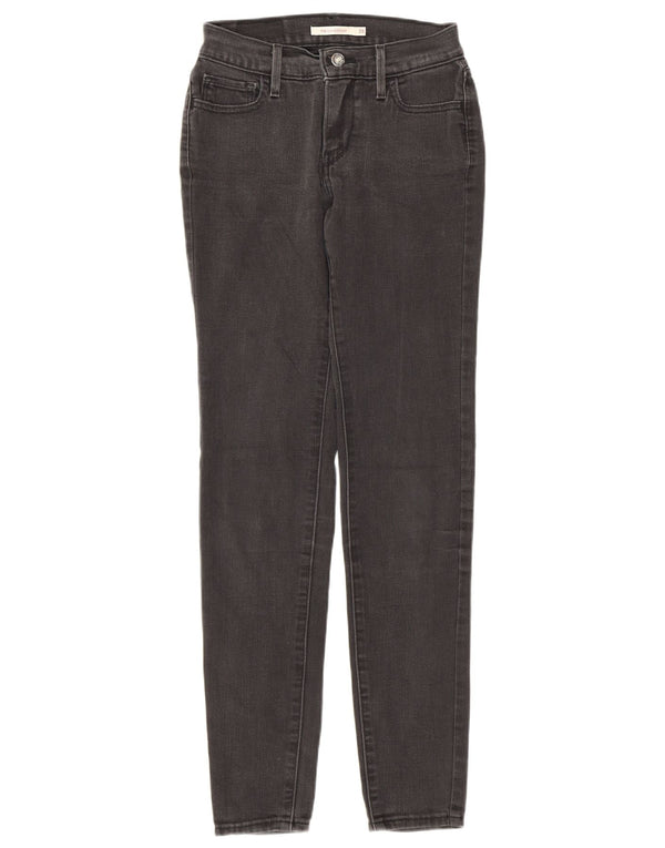Calça jeans feminina Levi's 710 Super Skinny W26 L30 cinza algodão