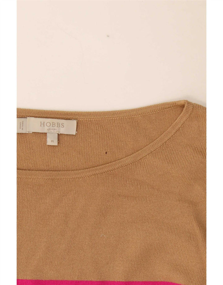 Suéter feminino Hobbs com gola canoa UK 14 médio multicolorido