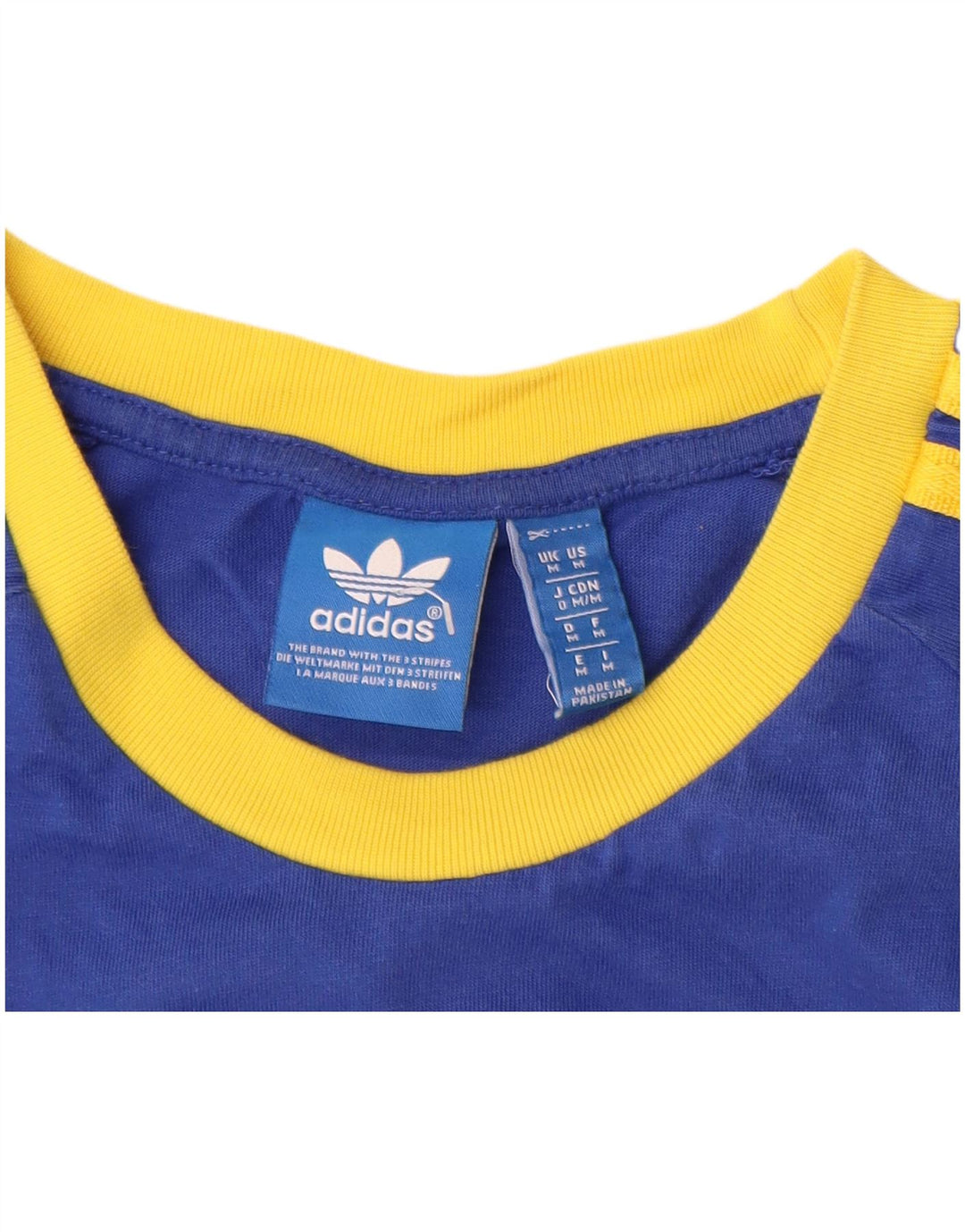 Camiseta masculina ADIDAS Top médio algodão azul marinho