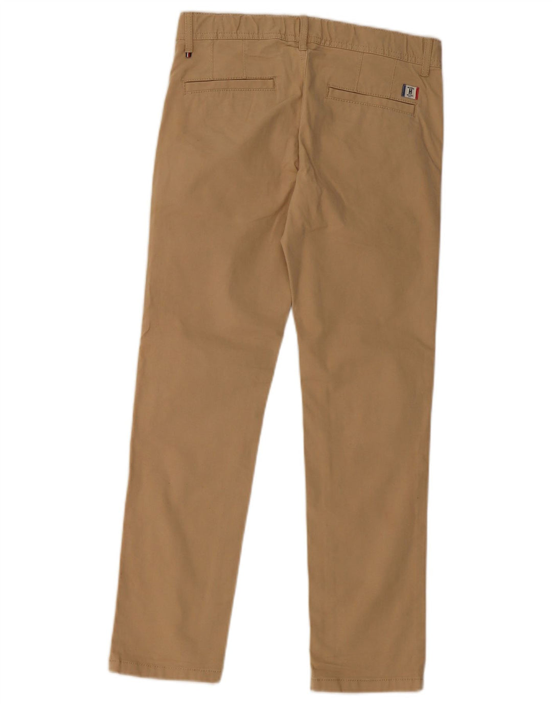 TOMMY HILFIGER Meninos Calças Chino Slim 9-10 Anos W26 L25 Algodão Bege