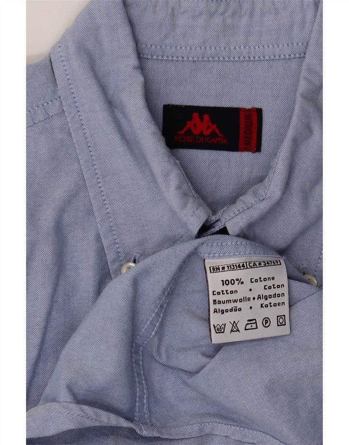 Camisa masculina Kappa algodão azul médio