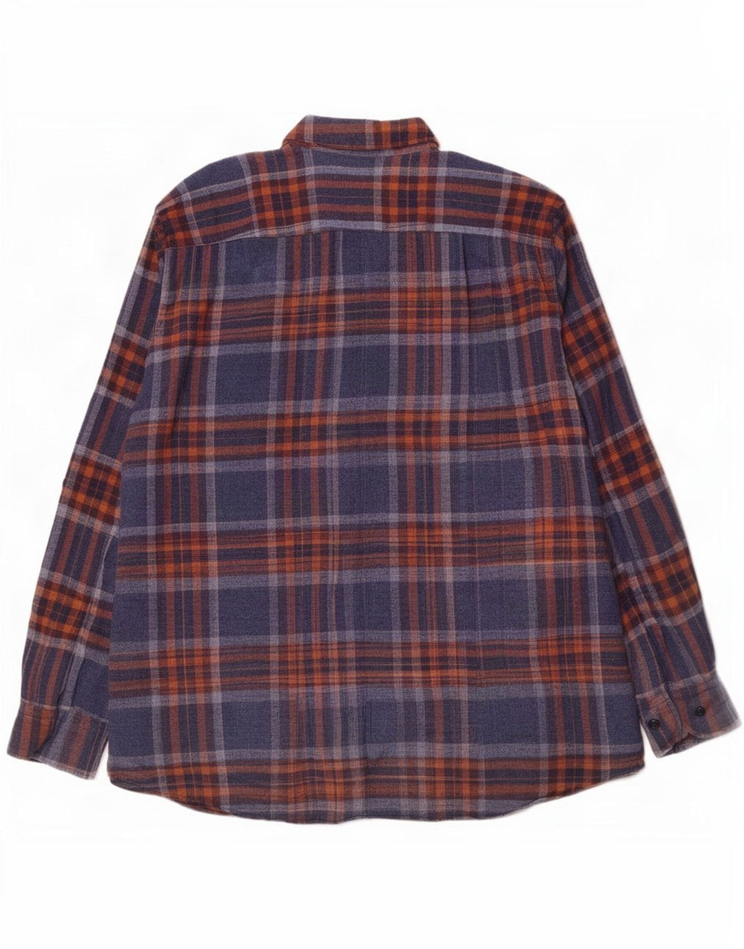 Daniel Hechter Camisa masculina de flanela de ajuste regular XL azul marinho algodão xadrez