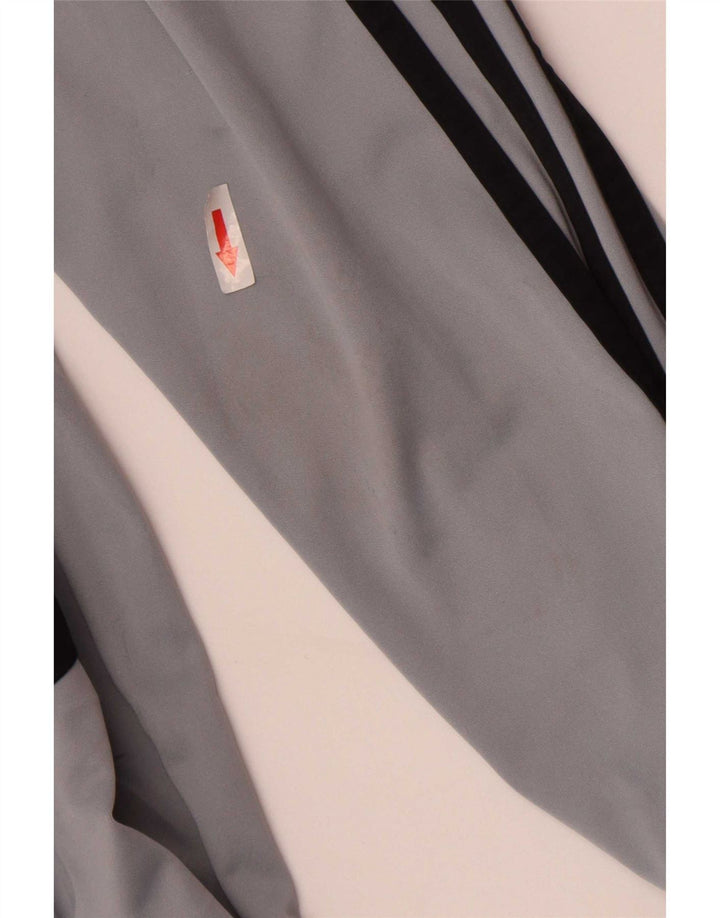 Adidas Mens Top Manga Longa XL Cinza Colourblock Poliéster