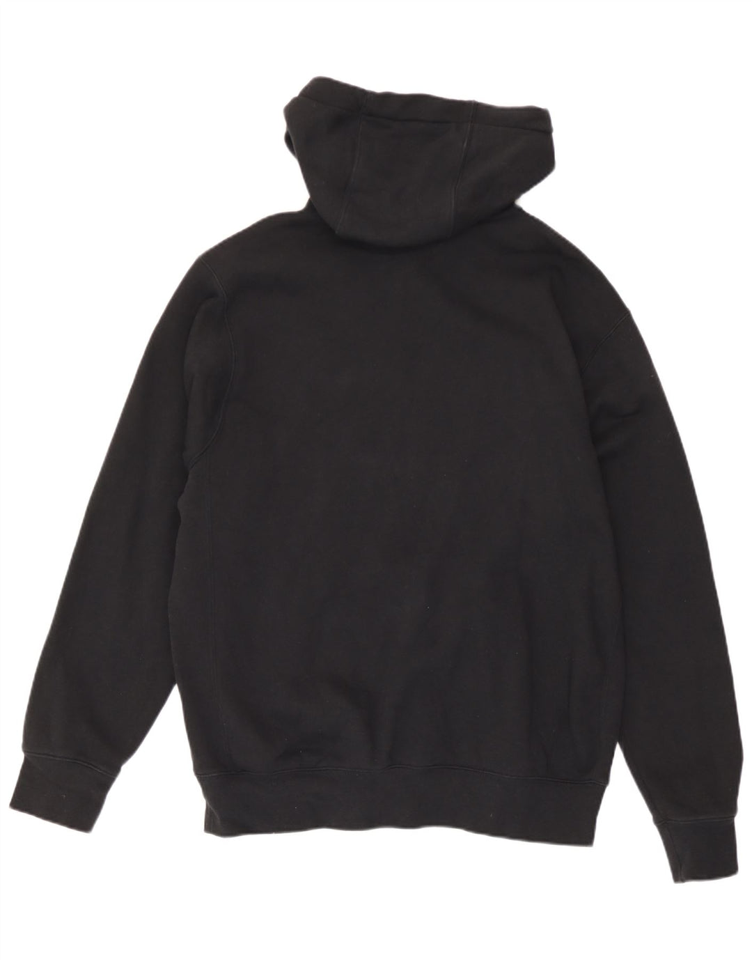 Suéter Nike masculino com capuz e zíper médio preto algodão