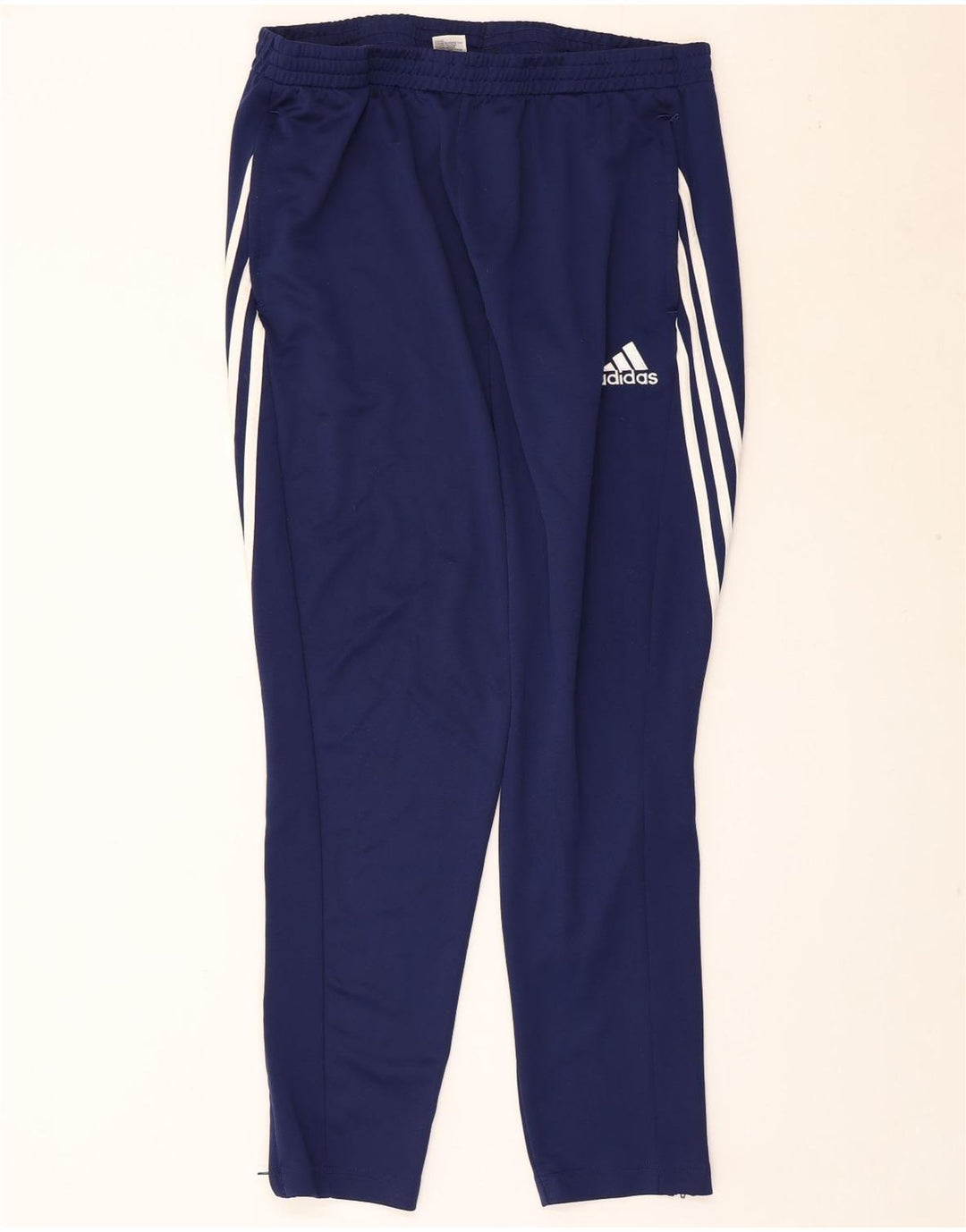 Calças de treino ADIDAS Mens Climalite XL azul marinho poliéster