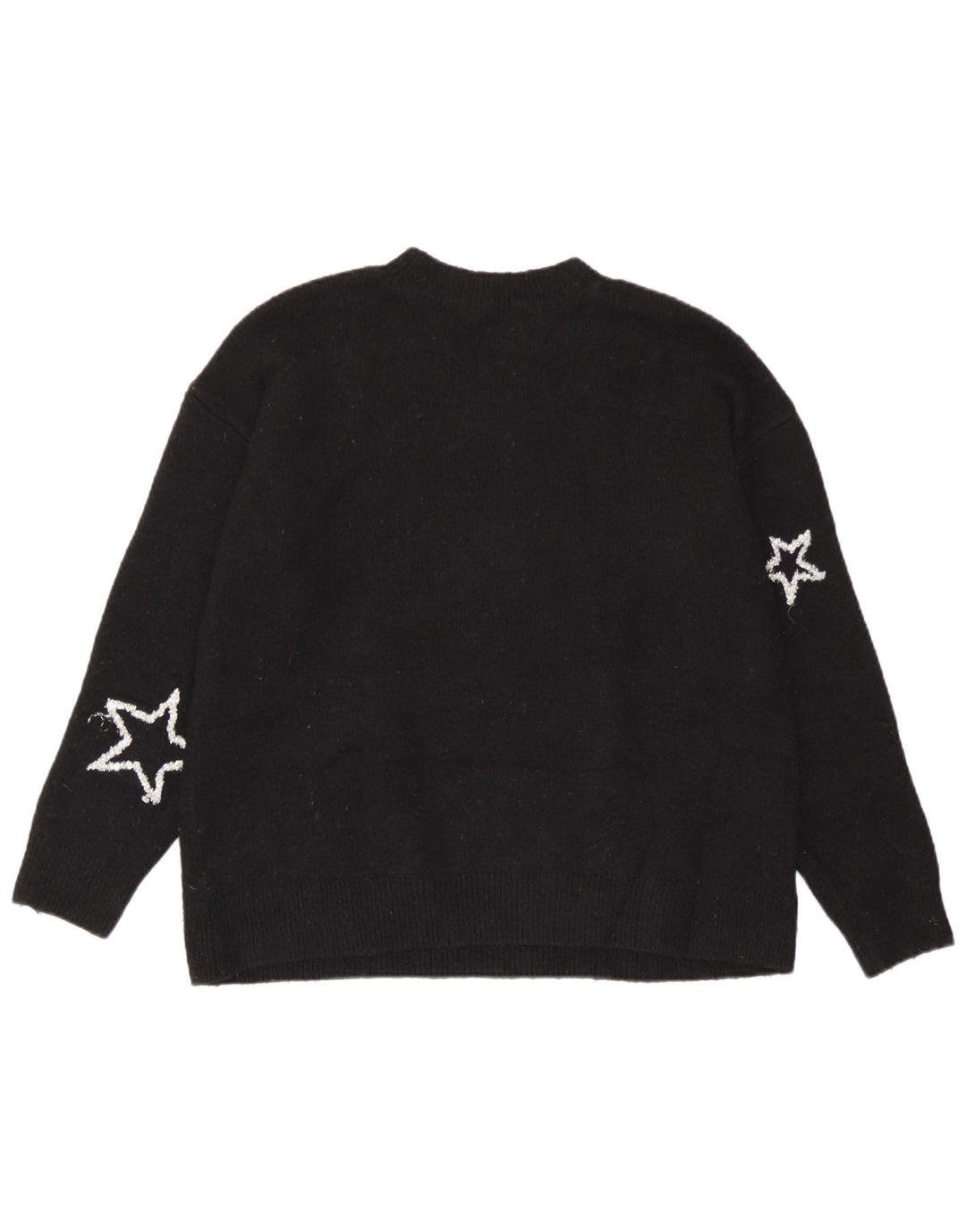 Suéter feminino Marks & Spencer com gola redonda Reino Unido 14 médio preto