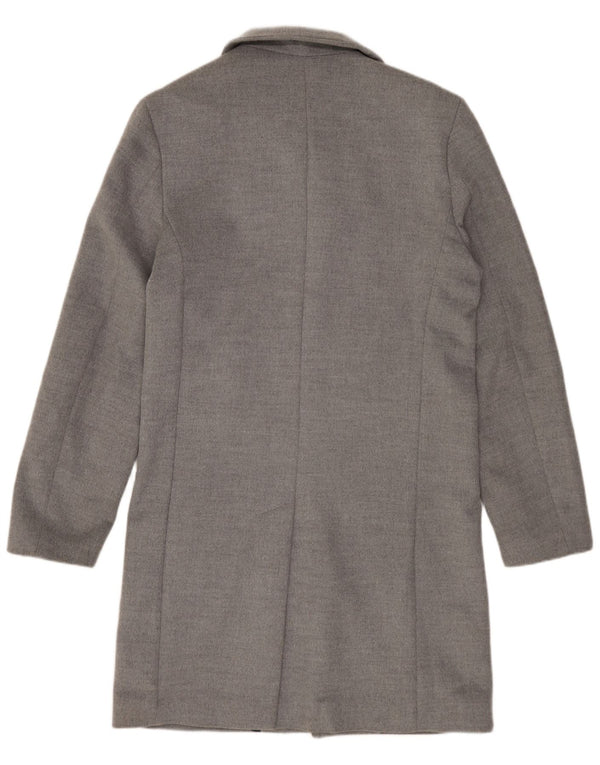 Sobretudo masculino Zara UK 36 pequeno poliéster cinza
