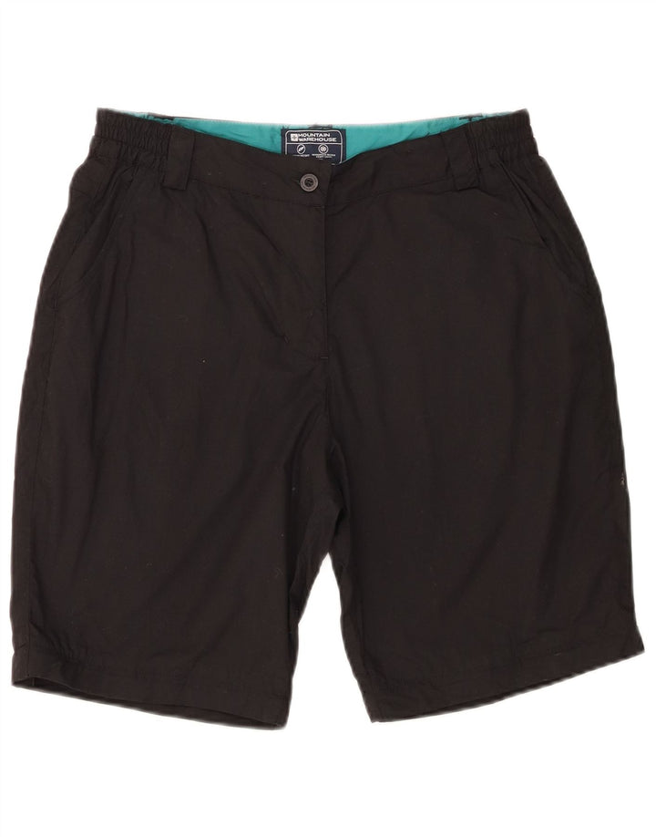 Shorts Chino BRITÂNICO 10 pequeno W28 preto das mulheres do armazém da montanha